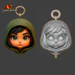 Sonya Blade Keychain chibi style