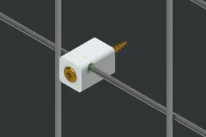 Spacers for wire fence / mesh panel holder
