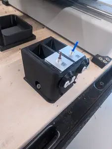 Nozzle Container with Status Disc for Bambulab A1 Mini with mounting holes