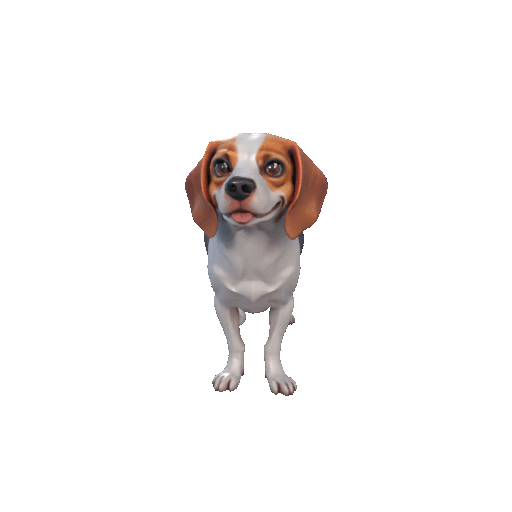 Beagle Figurine – 3D Printable Friendly Dog Model