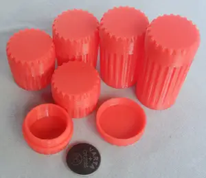 Dose D=22mm mit Schraubverschluß für Kleinteile; Can with screw cap for small parts diameter 22 mm