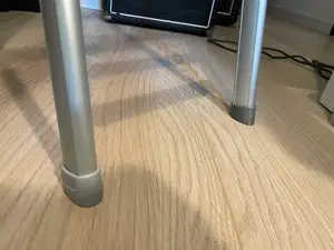 Motorhome drop down bed ladder stand