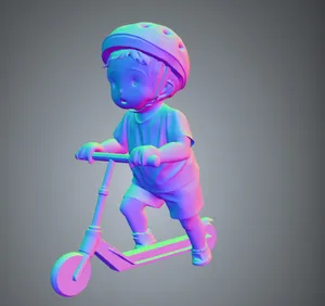 Kid on a Scooter