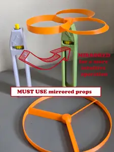 Flying Propeller - Pull Rotor Copter and Props Mirrored Original Handle and Props for more natural operation