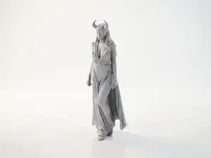 Demon Girl Fantasy Figurine 3D Printable