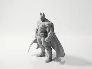 Buff Batman Figurine Superhero Collectible 3D Printable