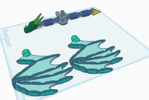 articulated dragon with wings