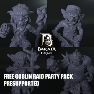 Free STL Pack - Goblin Raid Party
