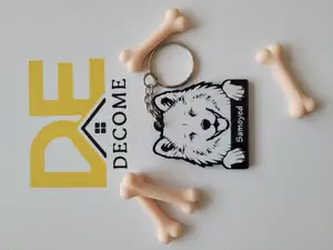 Samoyed Keychain