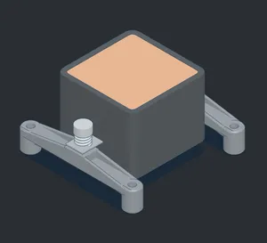 DeepCool Gamer Storm cooler block to LGA1200 mounting bracket