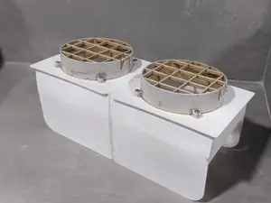 Air Conditioner Intake/Exhaust Passthrough for Glass Block Windows