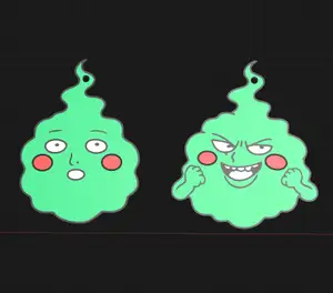 Dimple or Ekubo Keychain Mob Psycho 100 Anime