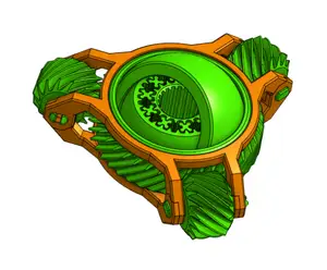 Ultimate fidget toy - bearing, gyroscope and gear all in one.