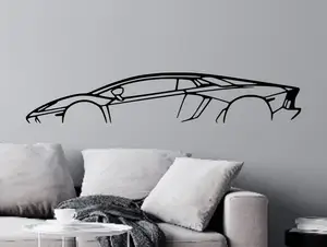 Lamborghini Aventador Silhouette Wall Art