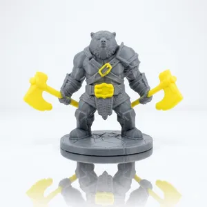 Armored Bear Berserker with Dual Axes
