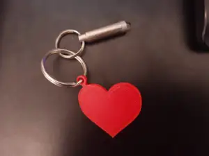 Heart Keyring/Keychain - Customizable (names, family, etc)