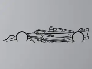 Mercedes F1 Silhouette Wall Art