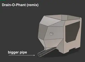 DrainOPhant aka Jumbo Elephant Cutlery Drainer - remixed
