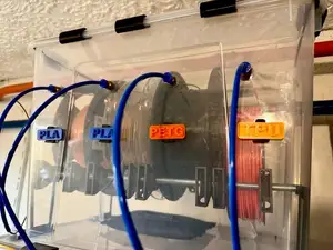 Magnetic easy swapping filament tags for dry box