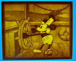 Mickey Mouse Public Domain Image Lithophane