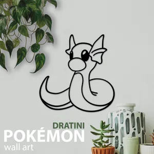 Pokemon Dratini Wall Art Decoration