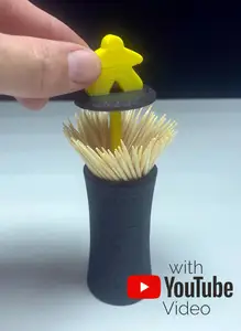 MEEPLE Toothpick Box for Boardgamers (Zahnstocherdose für Brettspieler)
