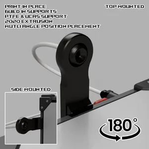 2020 Extrusion PTFE & ECAS 180 Degree Swivel Arm - Voron 2.4
