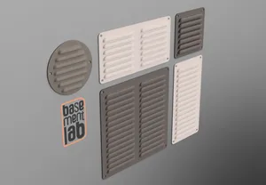 Ventilation Grille - Duct Cover 105x105mm / 105x210mm / 210x210mm / 210x105mm / Ø105mm - Griglia ventilazione a bocca di lupo