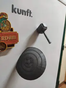 Captain America Shield Magnet - 10x2mm magnet and a bit bigger!