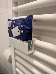 Wet toilet paper shelf