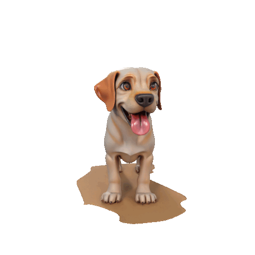 Labrador Retriever Figurine – 3D Printable Friendly Dog Model
