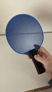Improved airless ping pong paddle / table tennis racket