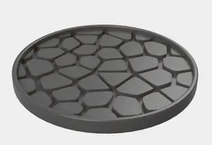 Voronoi Pebble Coaster Desktop Mug Holder Surface Protector