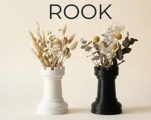 "ROOK" Vase - Modern Chess Decor