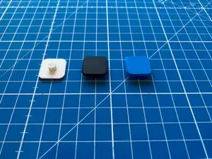 Simple low-profile keycap