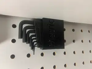 Metric Hex Key Peg Board Organizer