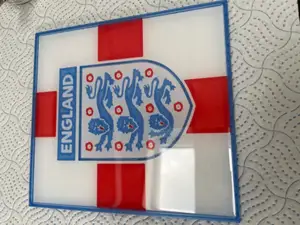 Football: World Cup 2022 - England Badge and Flag - MMU2S