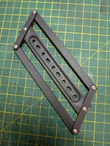Leather strap center finder/punch guide