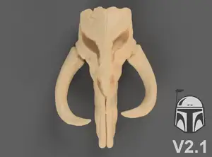 Mythosaur Skull V2.1 (The Mandalorian) - Star Wars Wall Pot Top Plant
