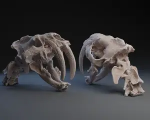Sabretooth Tiger Skull