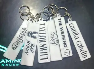 Spotify Keychain with Artist Name (Multiple Artists), Camila Cabello, Katy Perry, Taylor Swift, Bad Bunny, The Weeknd, Lana Del Rey, Morat, BTS, Jesse & Joy, One Direction, Peso Pluma, Metallica, 21 Pilots, Olivia Rodrigo,THE 1975, etc.