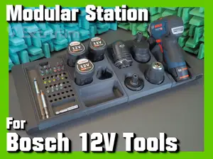 Station For Bosch GSR 12V | Modular For Bosch FlexiClick 12V GSR GSB GDS GDR