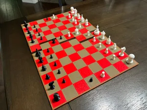 Courier Chess Set - Medieval Size, 2pc Option