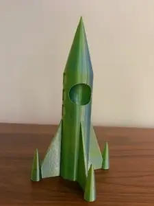 Rocket Ship with Small Astronaut