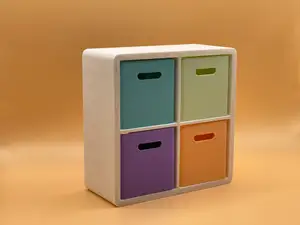 Miniature Kallax Shelf in Doll Scale: Stylish Doll Furniture!