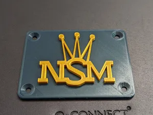Decorative plate for NSM jukeboxes