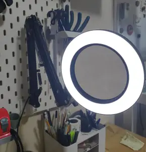 Heavy duty lamp support for Skadis