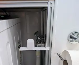 Spare toilet paper shelf