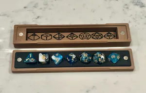 D&D Long Dice Case With Magnetic Lid