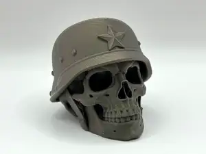 Retro Soldier Skull